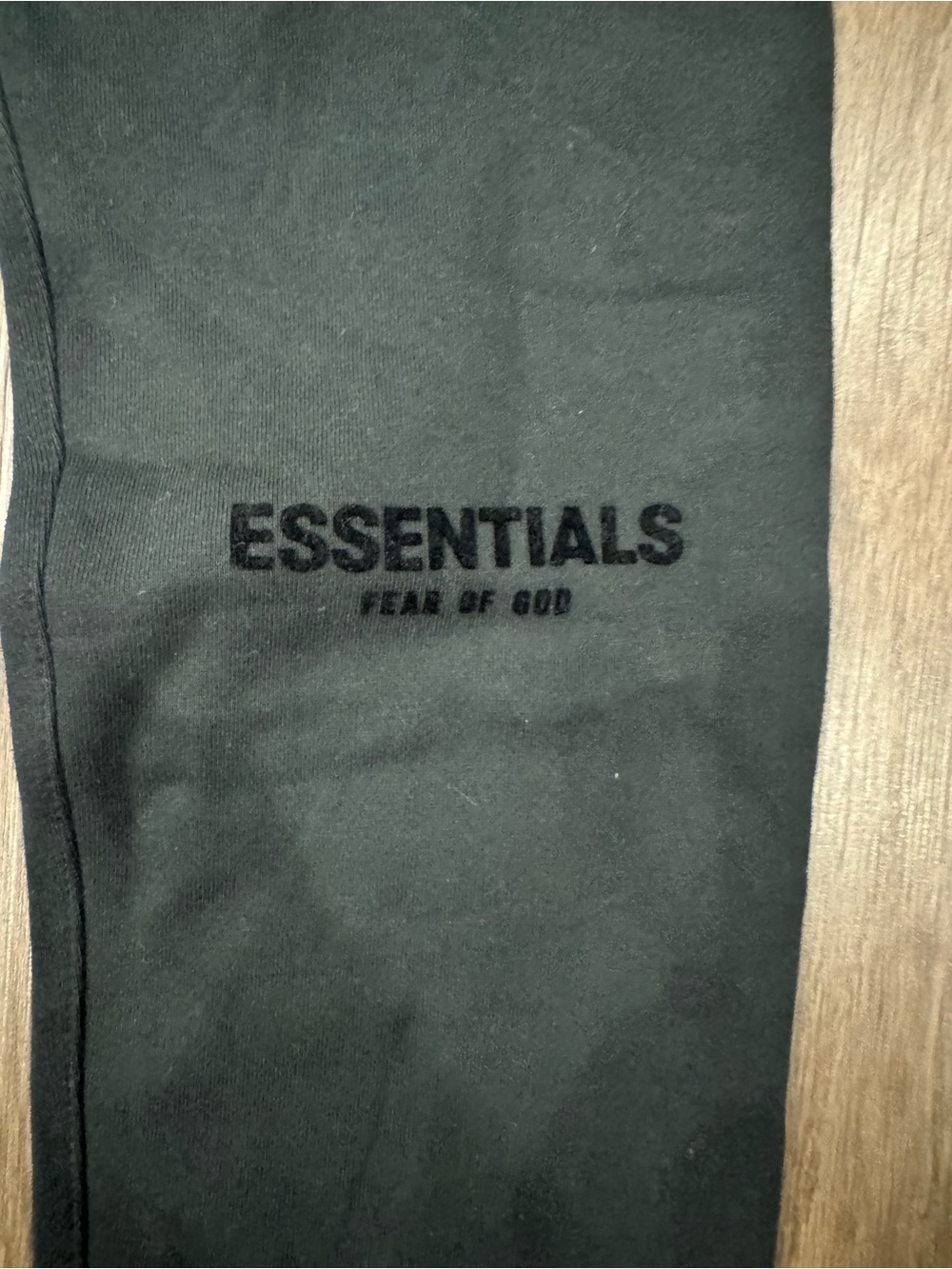Fear of God ESSENTIALS Black Logo Sweatpants - Black - Picture 3 of 4
